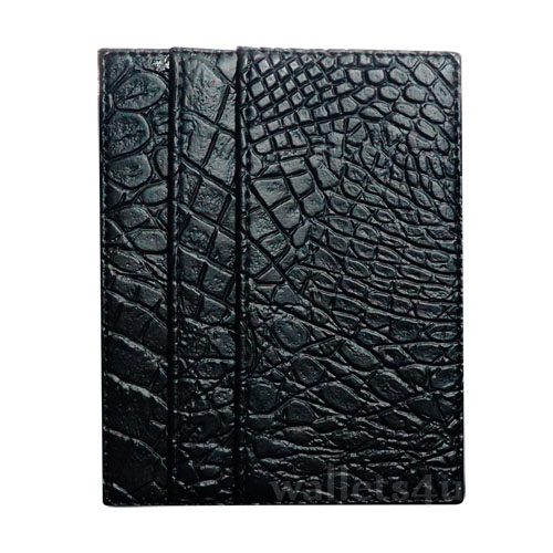 Magic Wallet, crocodile black leather, multi card - MWMC 0259